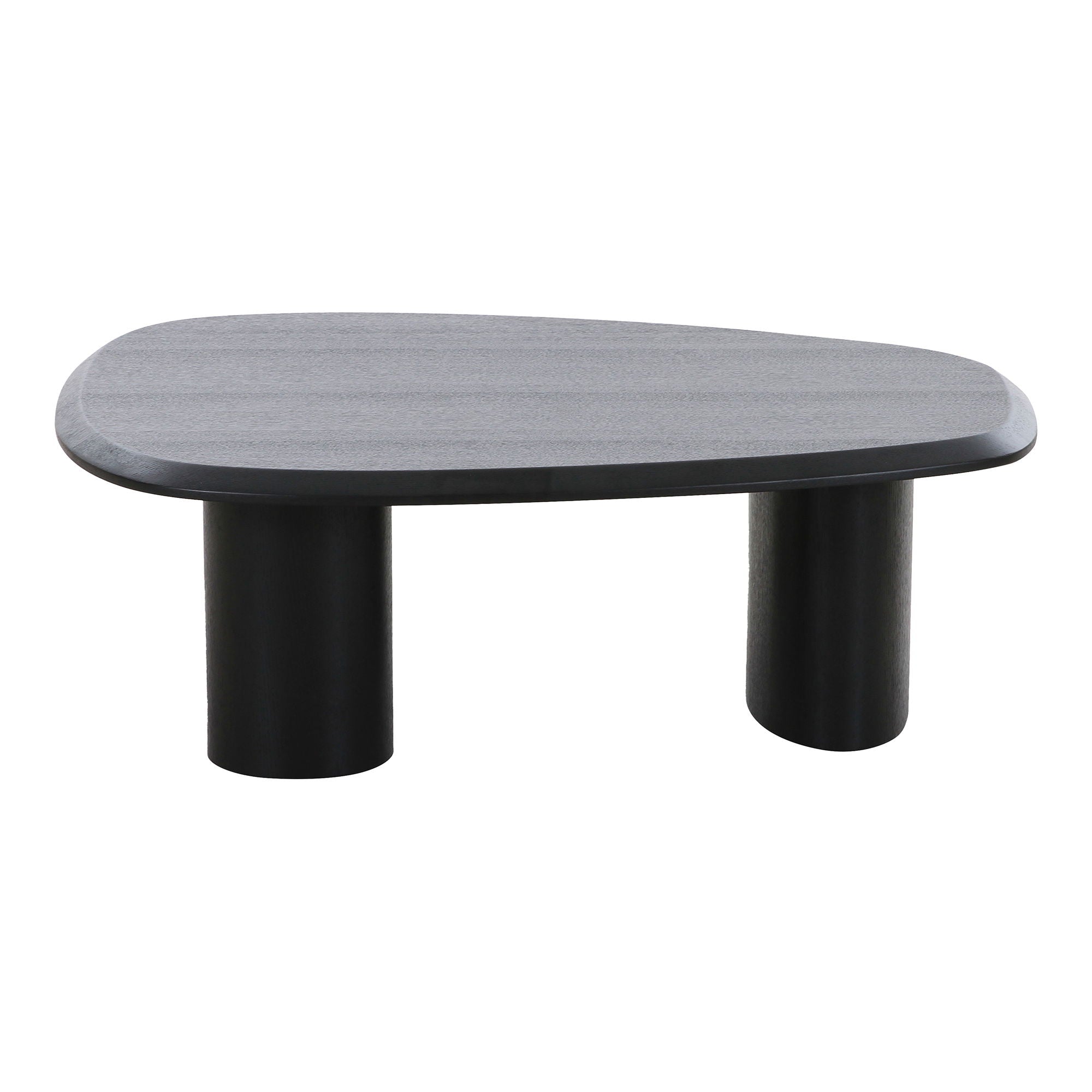Tirano – Couchtisch in Schwarz, MDF mit Eschefurnier, 96x78x32 cm